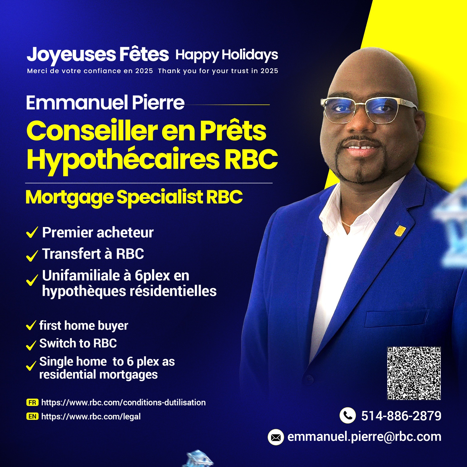 Emmanuel Pierre — Conseiller en Prêts Hypothécaires RBC